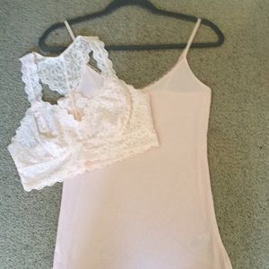 NWOT Felina bralette and matching A New Day Cami